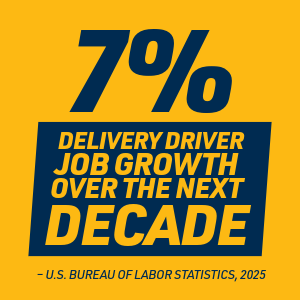 Delivery Driver Job Growth Statistic Graphic